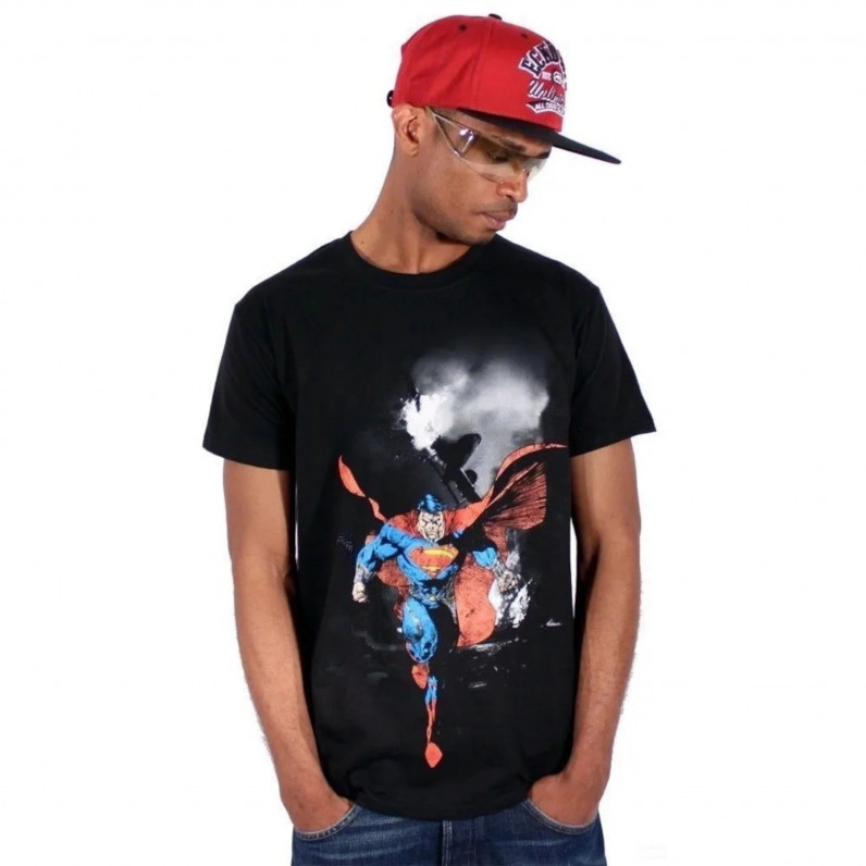 Men's Urban Comic Marvel Summer Cotton Short Sleeve Superman T-Shirt