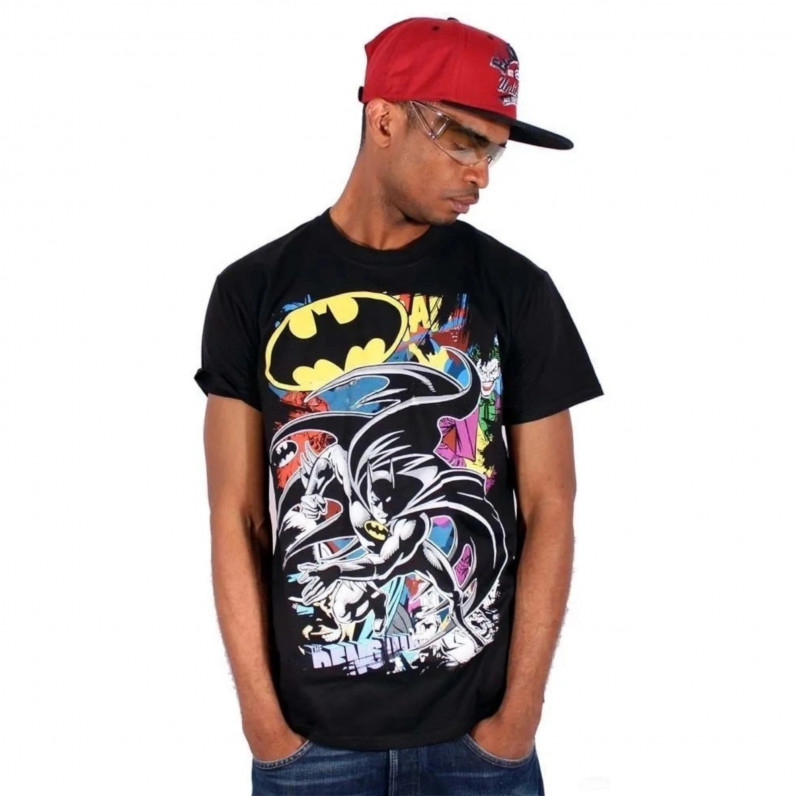 Men's Urban Comic Marvel Summer Cotton Short Sleeve Batman T-Shirt