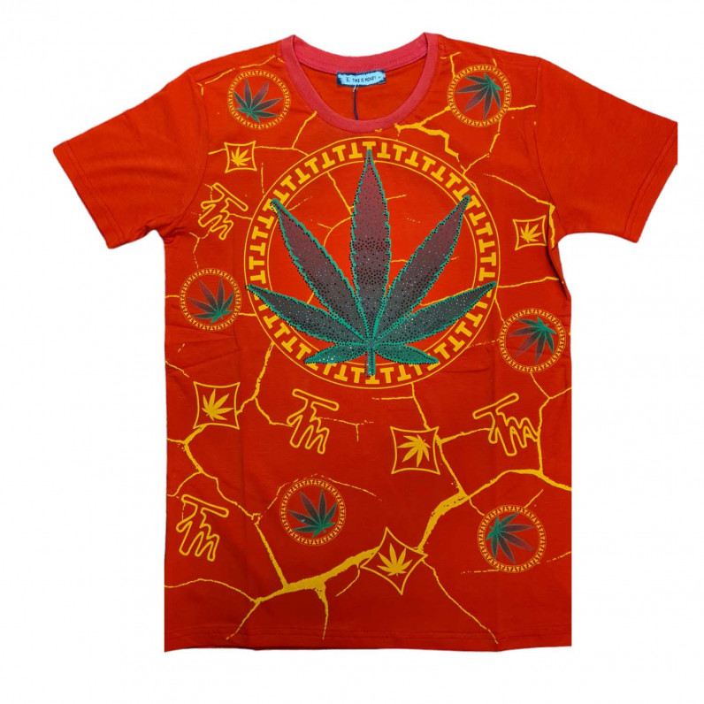 Men's Urban Designer Ganja Leaf Weed Cannabis T-Shirts