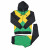 Men's Black Jamaican Flag Fleece Cotton Tracksuit