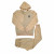 Men's Beige Austin Unique Urban Designer Quilted Style Tracksuit