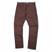 G-King Men's Slim Fit Brown 100% Cotton Chinos