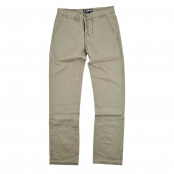 G-King Men's Slim Fit Taupe 100% Cotton Chinos